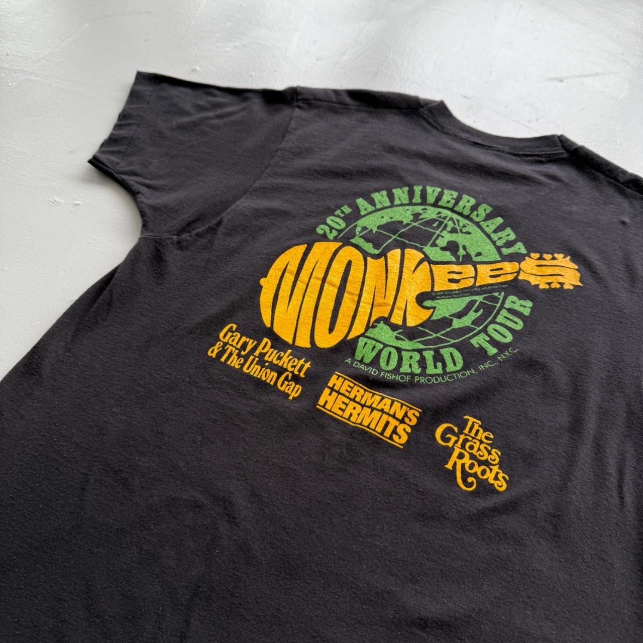 Black Monkees 80s Vintage Graphic Band T-Shirt - Small