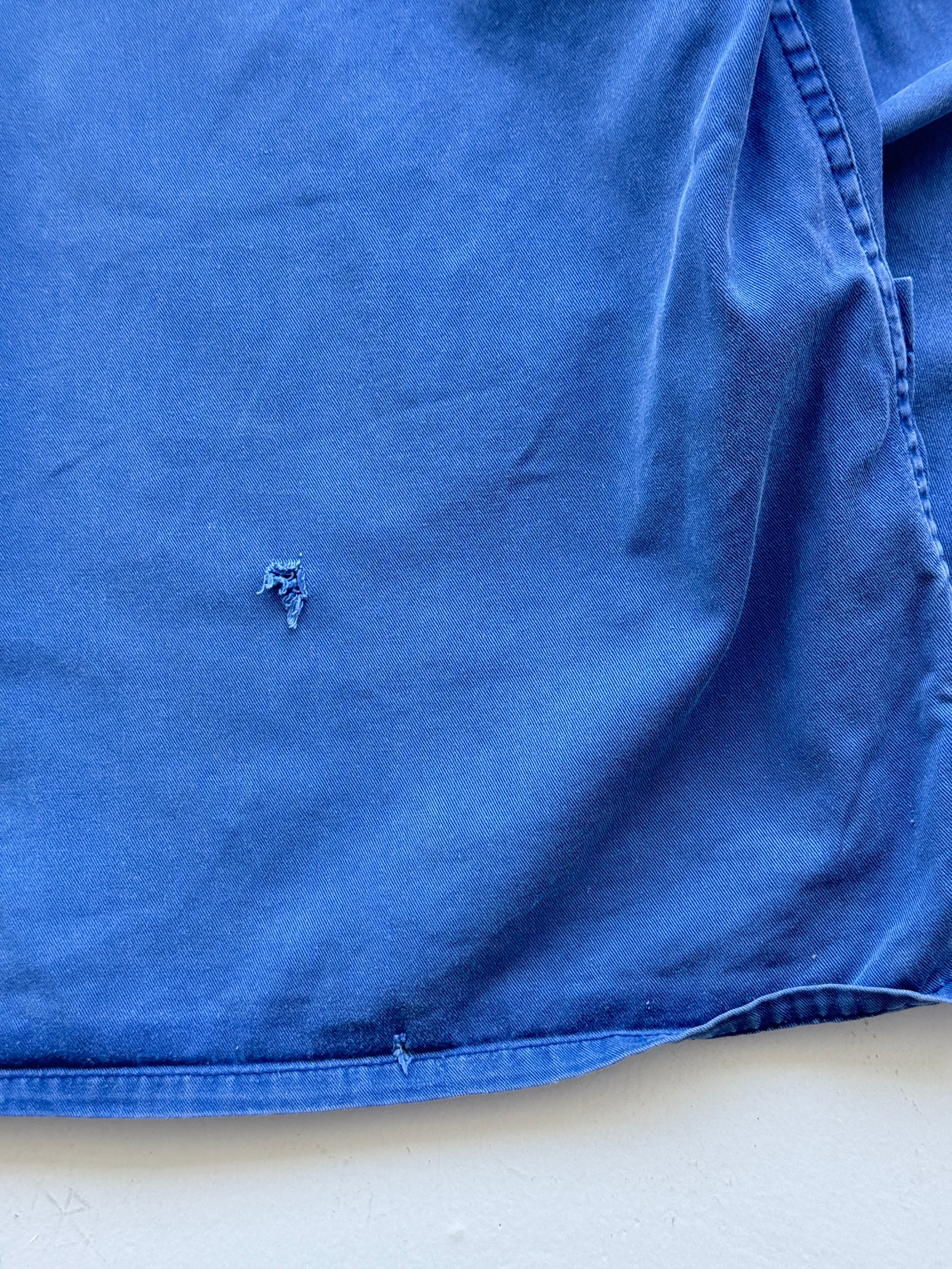 Blue French Vintage Workwear Chore Jacket CH344 - Large