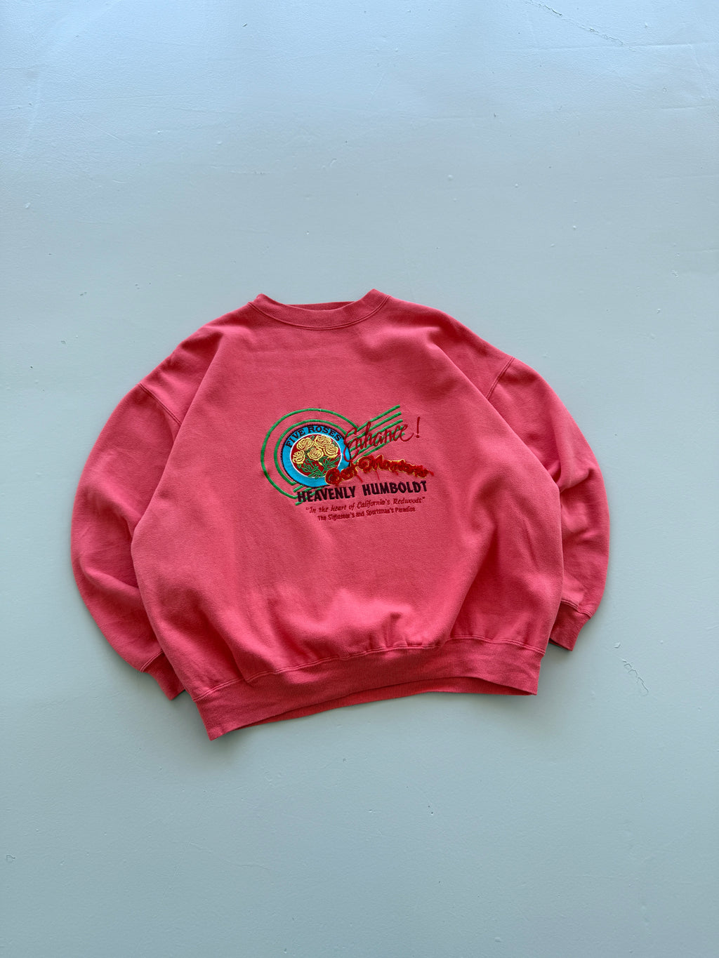 Pink Best Montana 80's Vintage Graphic Sweatshirt Jumper - Large