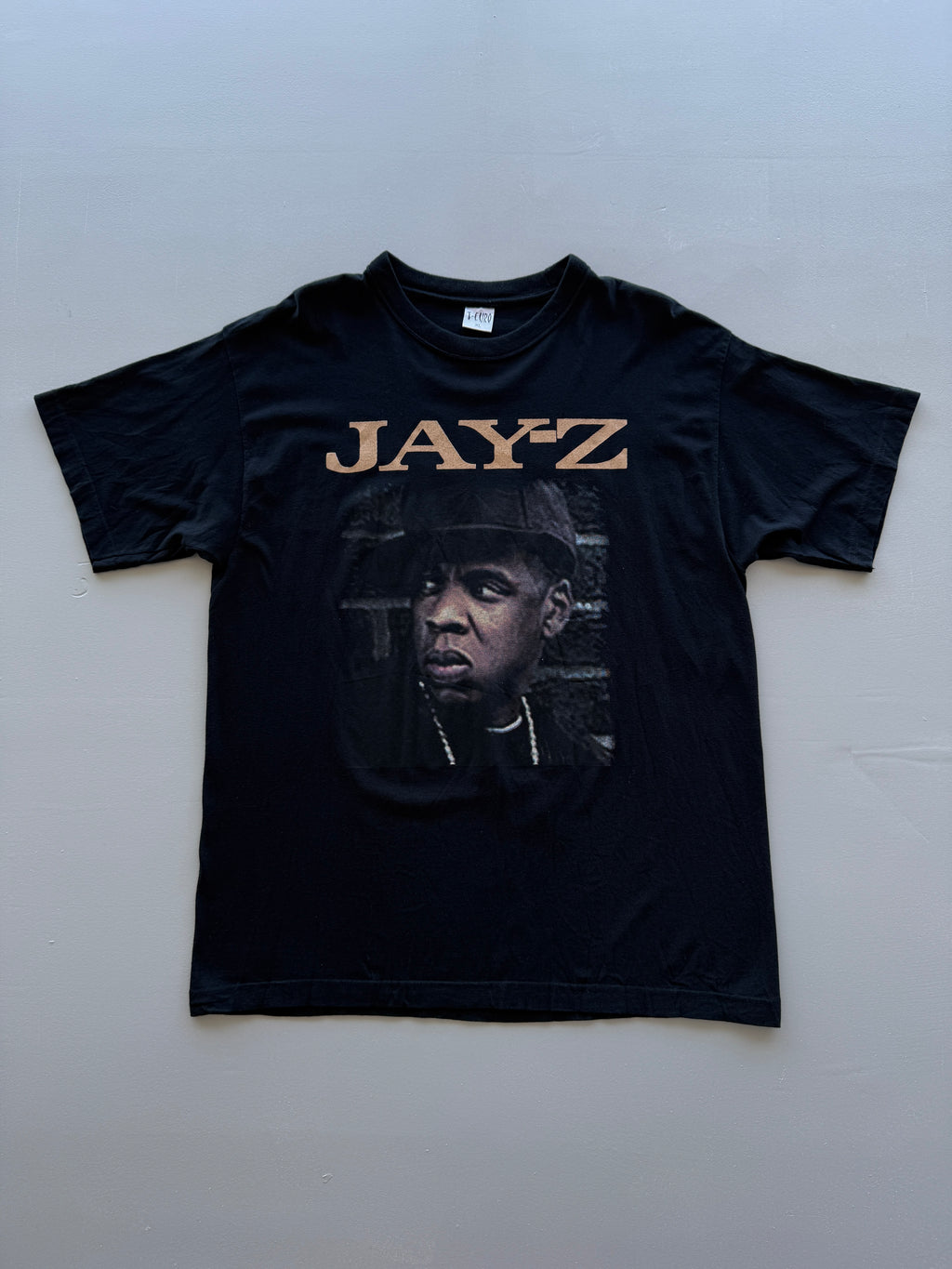 Black Jay-Z American Gangster 2008 Vintage Tour Graphic T-Shirt - Large