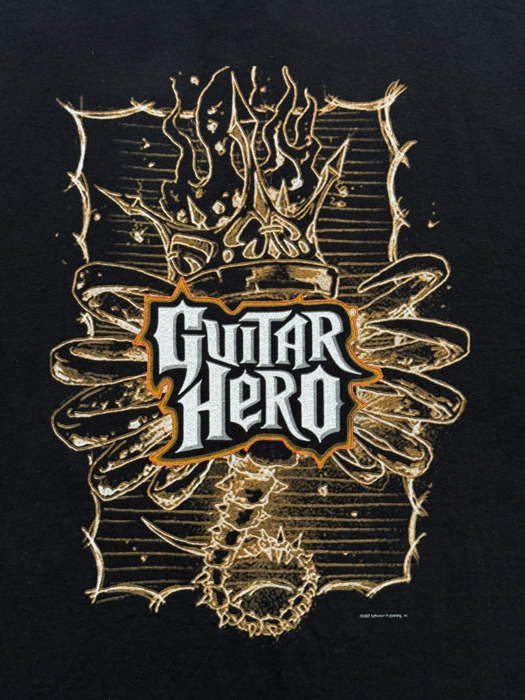 Guitar Hero Activision 2007 Y2K Vintage Graphic T-Shirt - XL