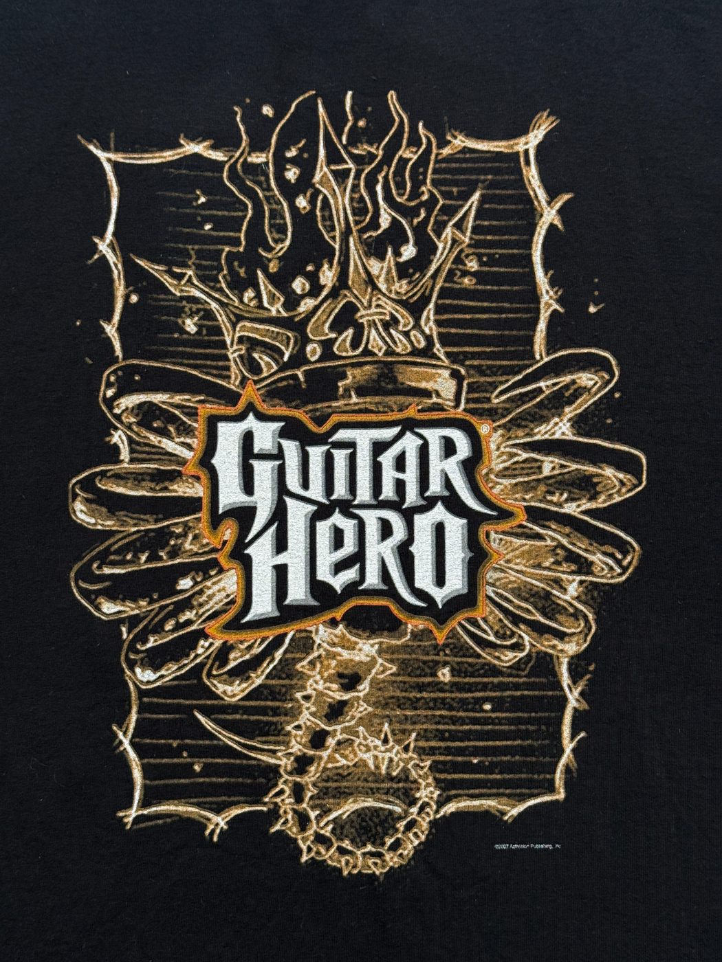 Guitar Hero Activision 2007 Y2K Vintage Graphic T-Shirt - XL