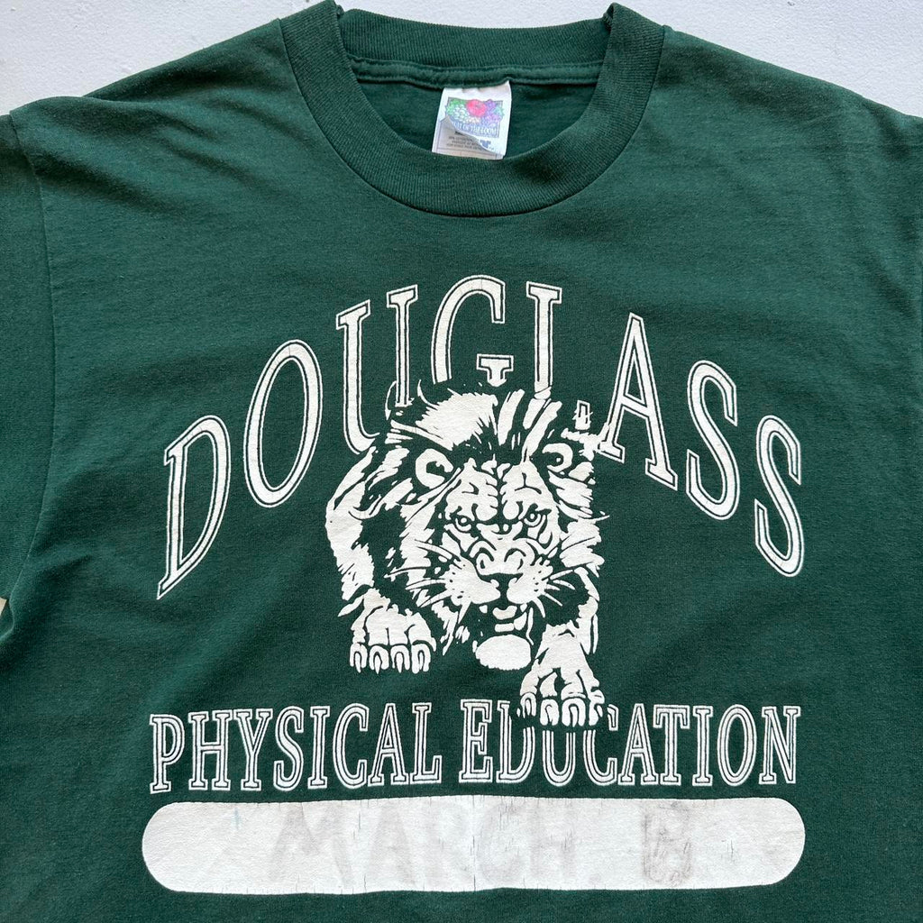 Douglas University Sports Dark Green 90s Vintage T-shirt - Small