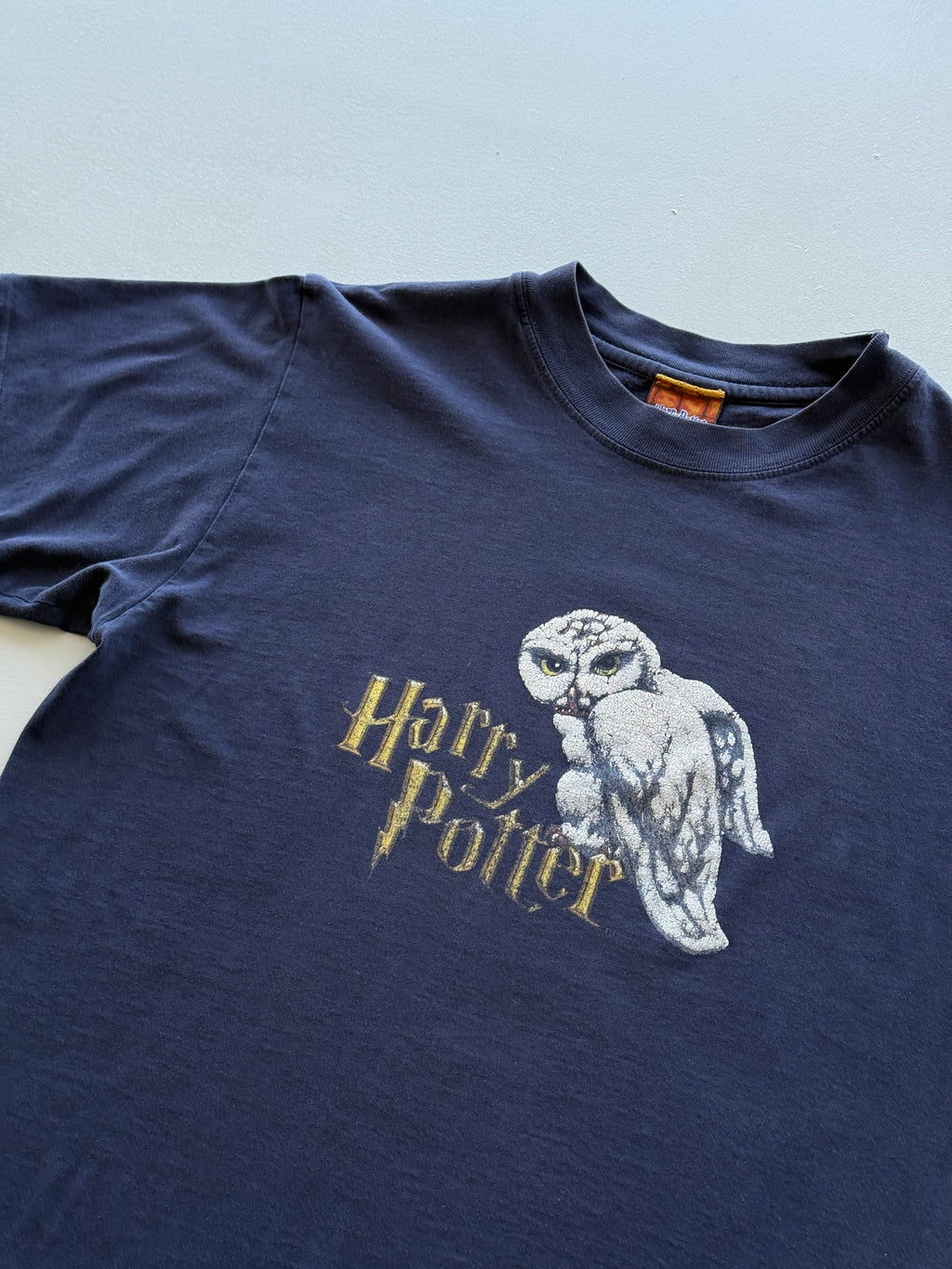 Navy Harry Potter Hedwig Y2K Vintage Graphic T-Shirt - XS/S