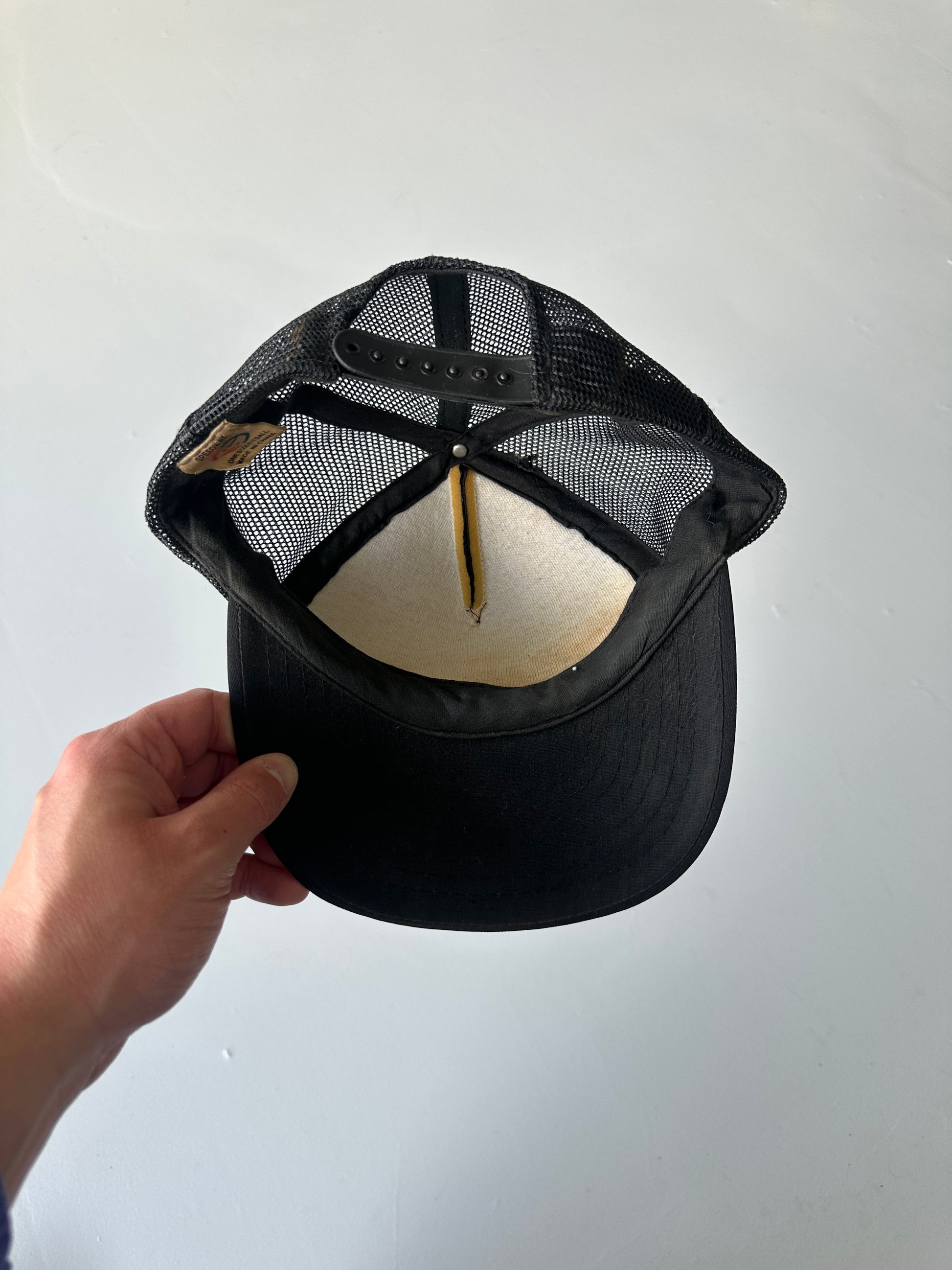 Black Vintage SnapBack Trucker Cap Foam & Mesh Alabama Script