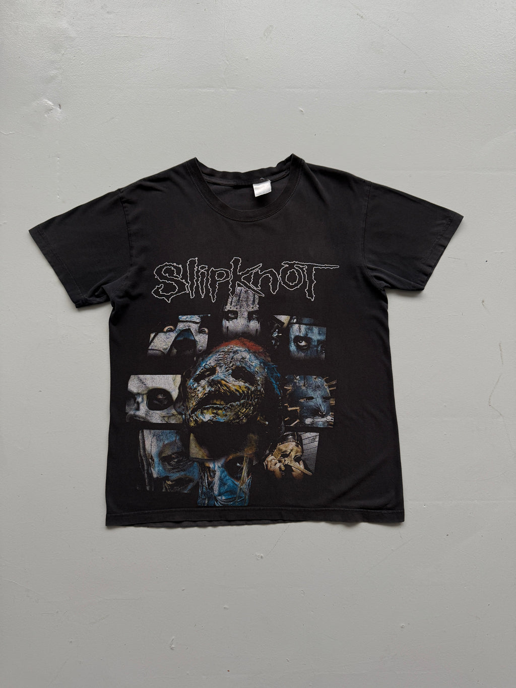 Black Slipknot Band Masks 90's Vintage Graphic T-Shirt