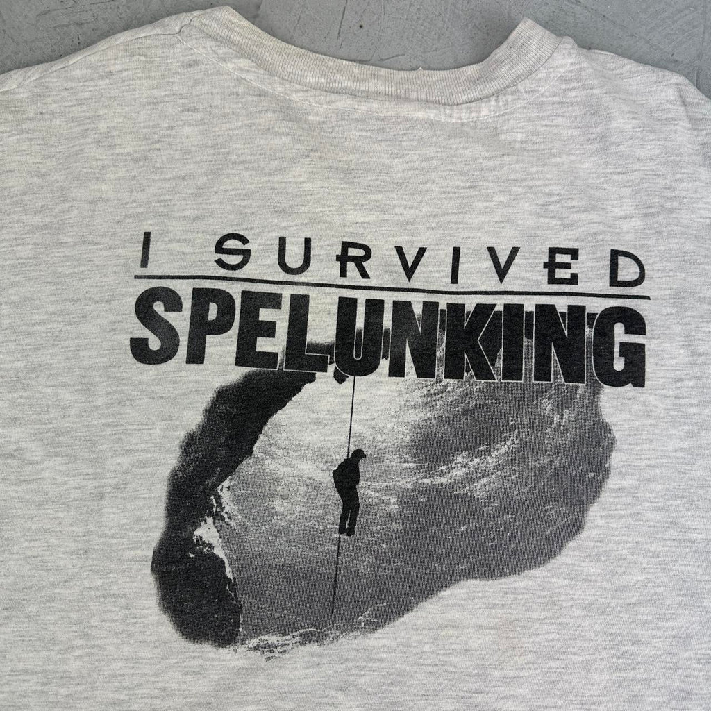 Caving / Climbing 90s vintage T-shirt - Large