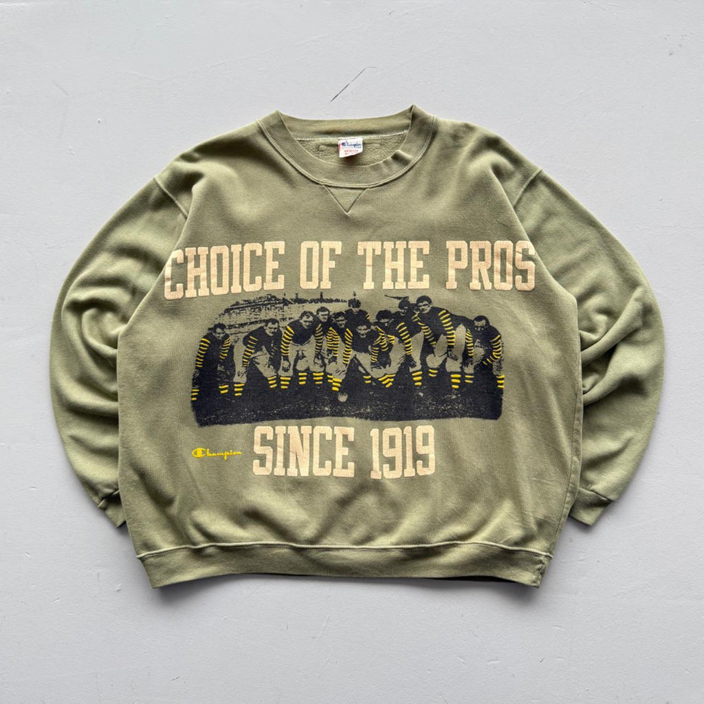 Rare Khaki Green Champion USA Rugby 80’s Vintage Graphic Sweatshirt - Medium