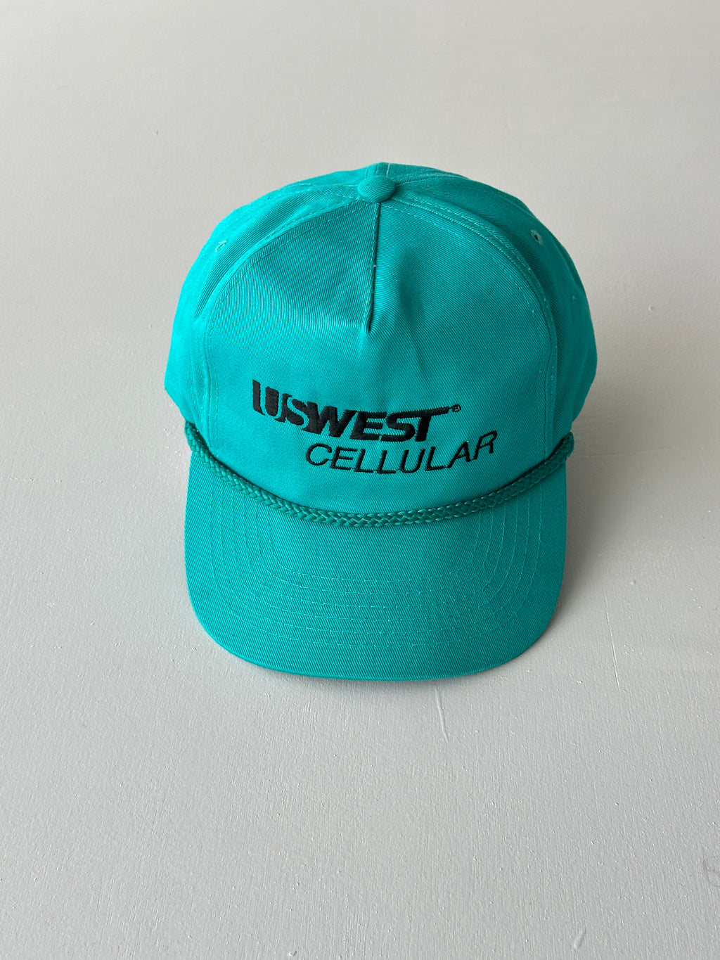 Teal US West Cellular 90's Vintage SnapBack Trucker Cap