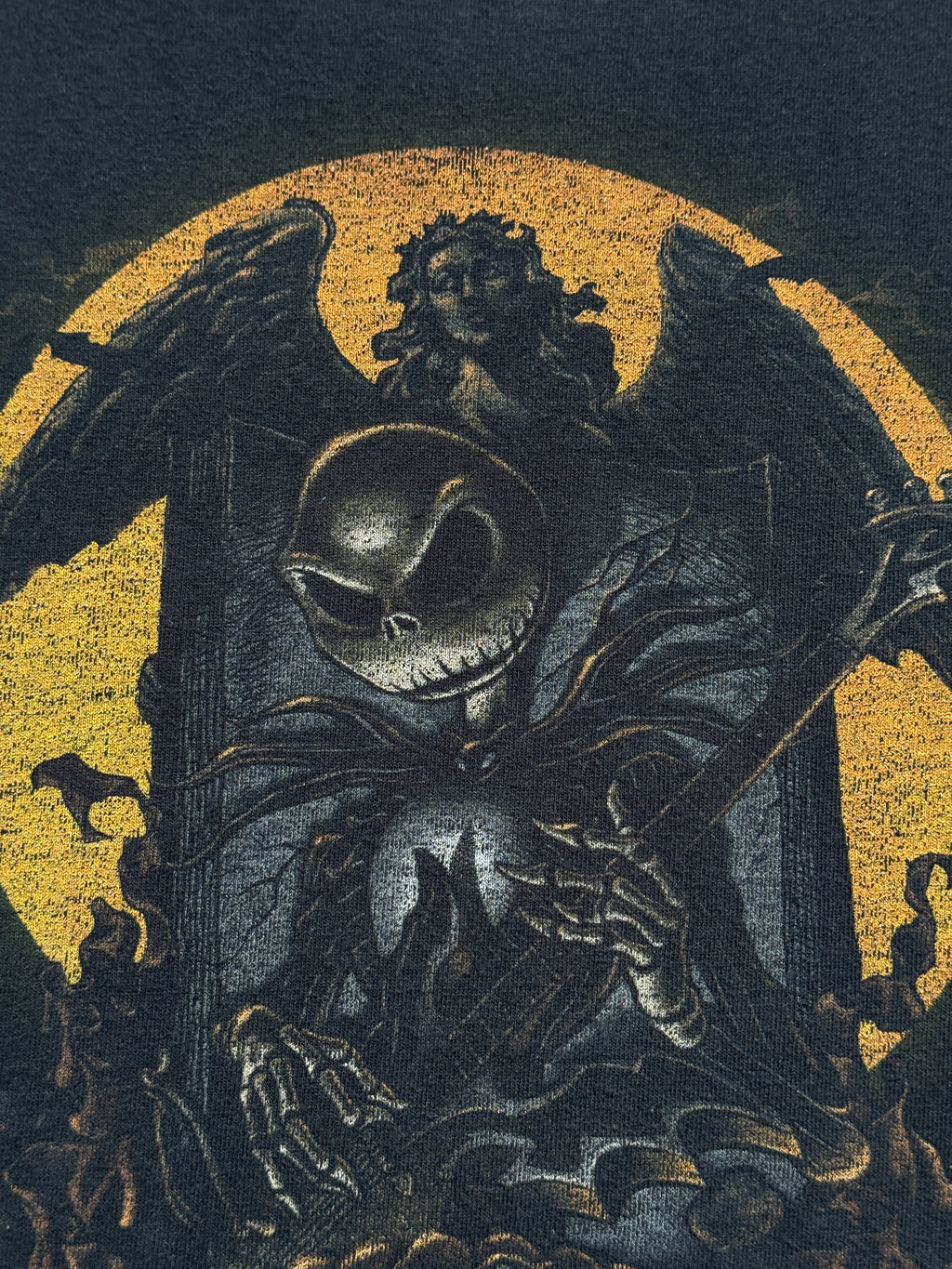 Black Jack Skellington Slipknot Nightmare Before Christmas Graphic T-Shirt - 2XL
