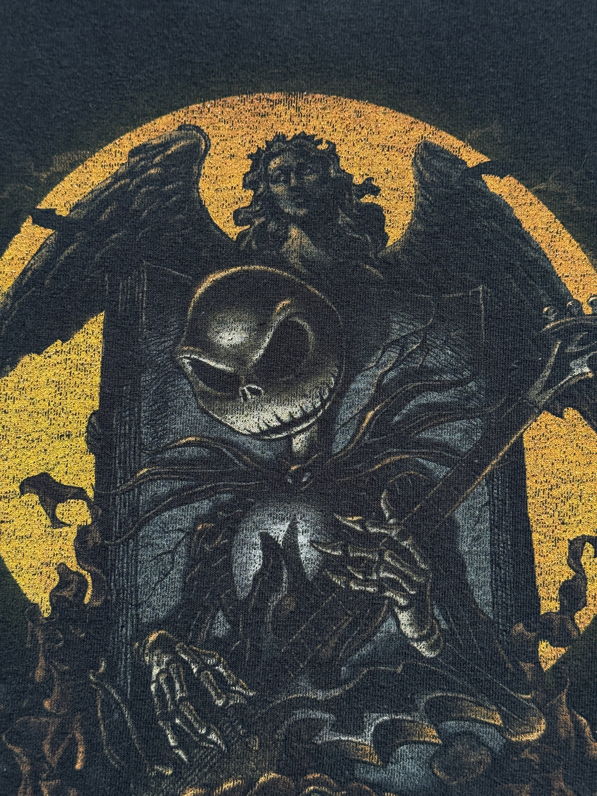 Black Jack Skellington Slipknot Nightmare Before Christmas Graphic T-Shirt - 2XL