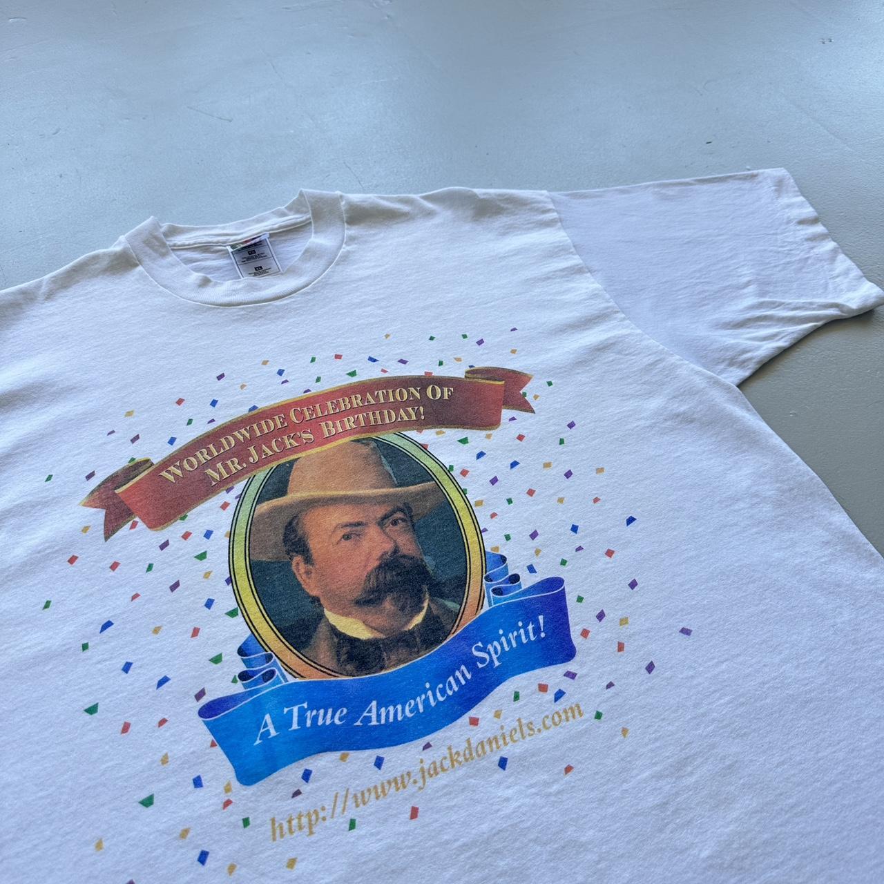 White Jack Daniels 90s Vintage T-shirt - XL