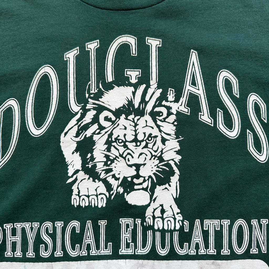 Douglas University Sports Dark Green 90s Vintage T-shirt - Small