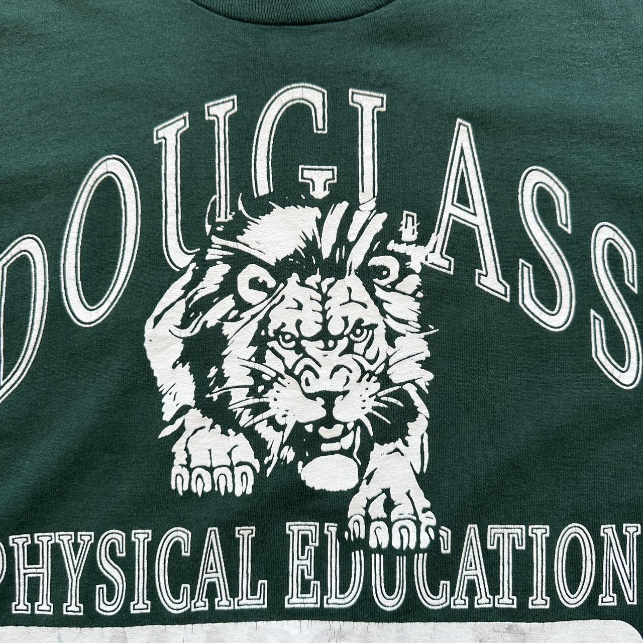 Douglas University Sports Dark Green 90s Vintage T-shirt - Small