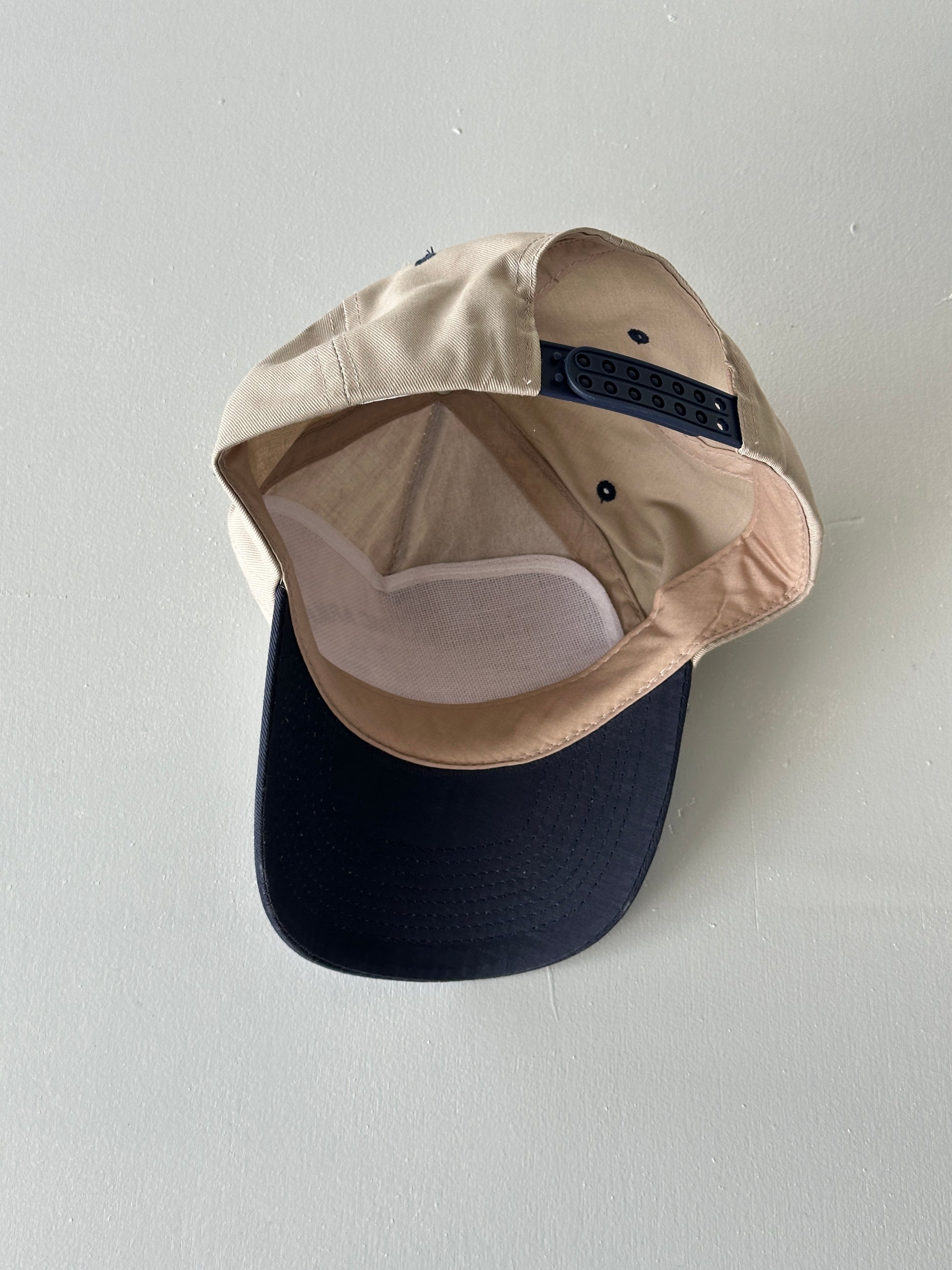 Stone / Navy Wilkes Electric Armature 90's Vintage SnapBack Trucker Cap