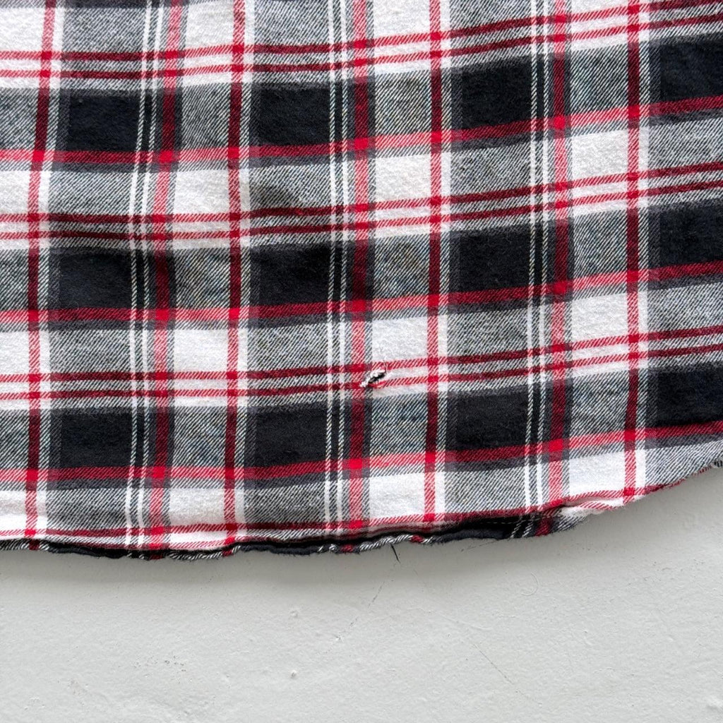 Red and Black Checkered Chaps 90s Vintage Long Sleeve Shirt - Large