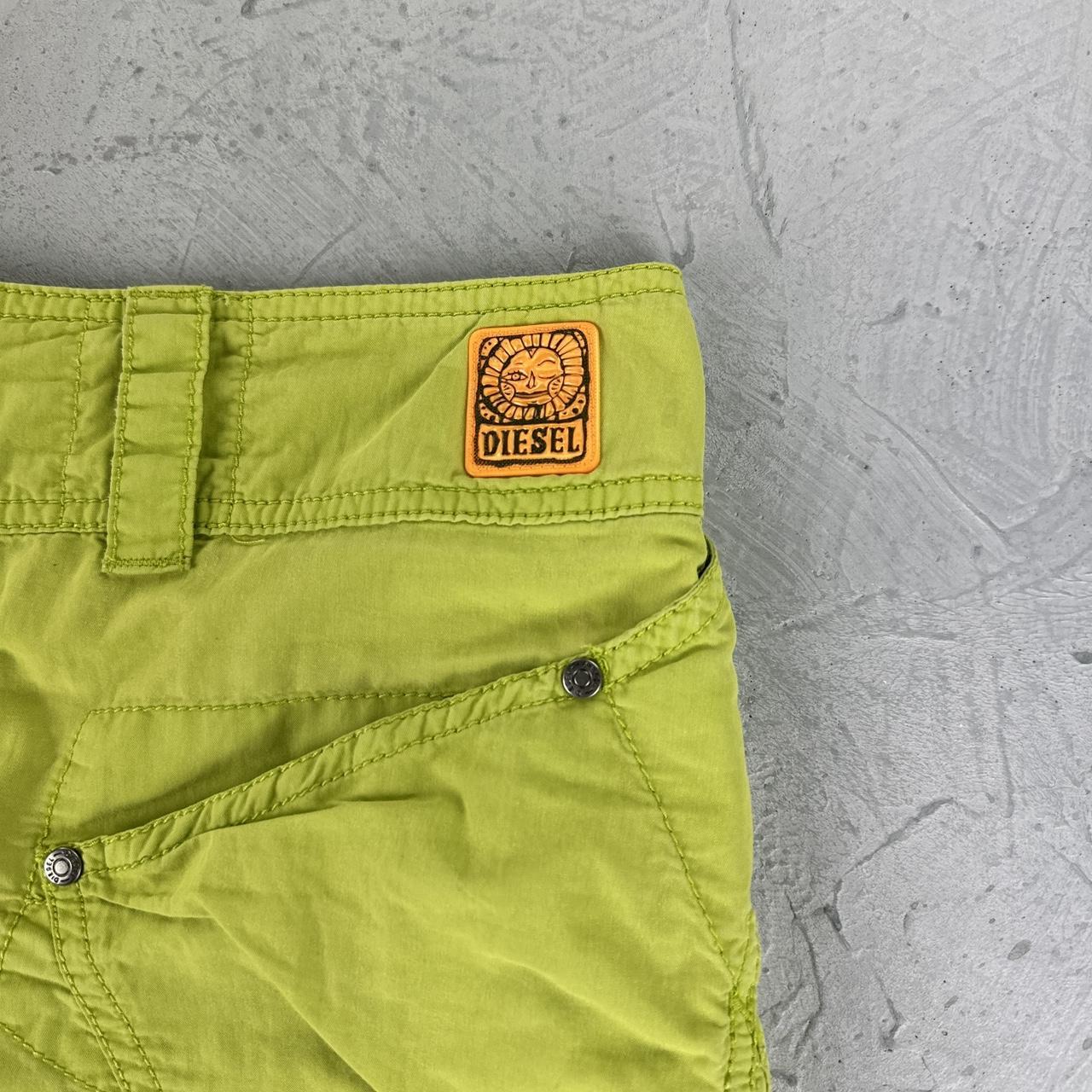 Diesel Lime Green Vintage Y2K Skirt - 26