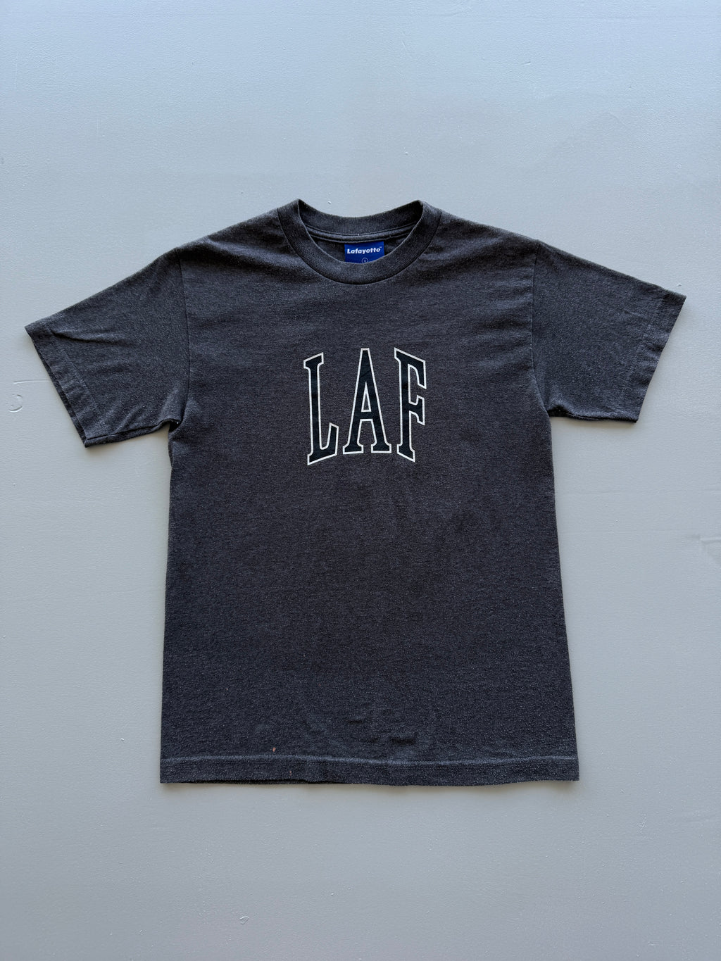 Dark Grey LAF Lafayette Vintage Graphic T-Shirt - Small
