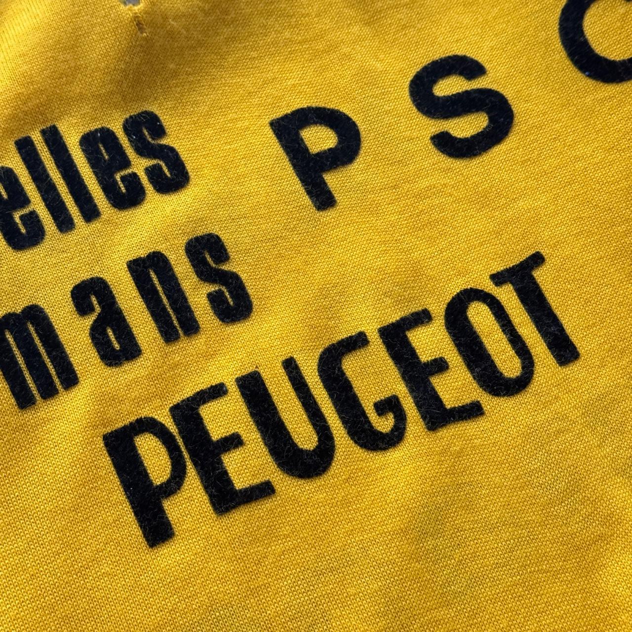 Yellow Peugeot 70’s Vintage Rare Cycling Jersey Quarter Zip - Small