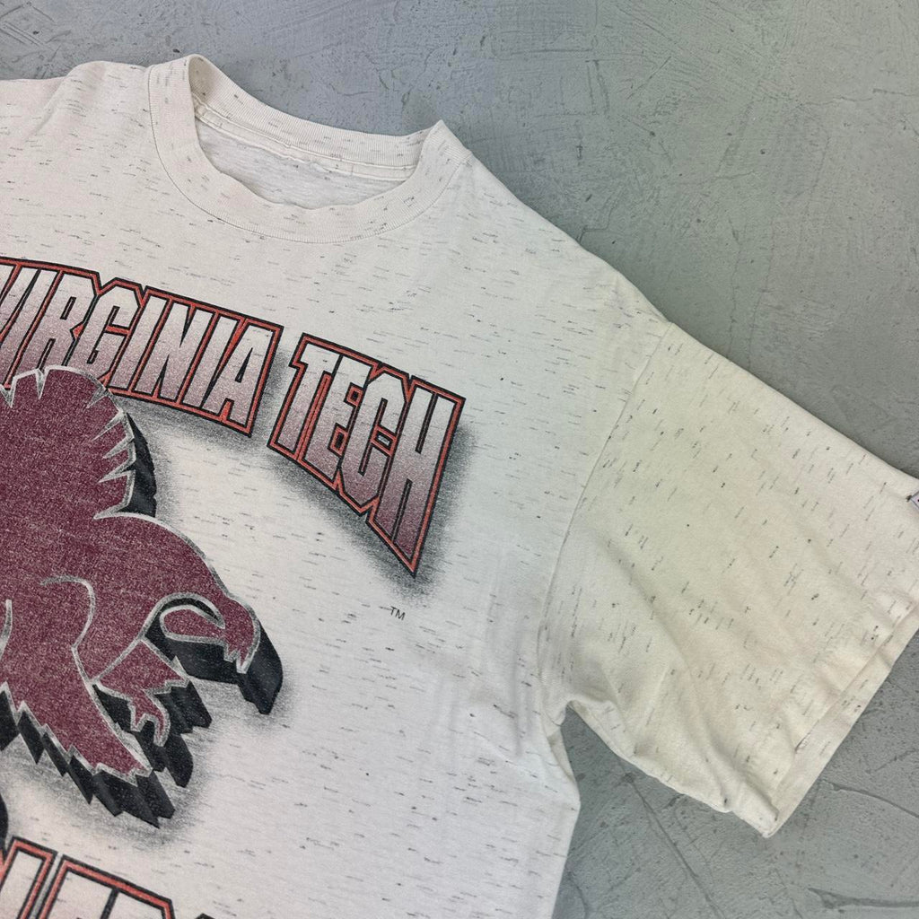 Virginia Tech 90s vintage White T-shirt - Large
