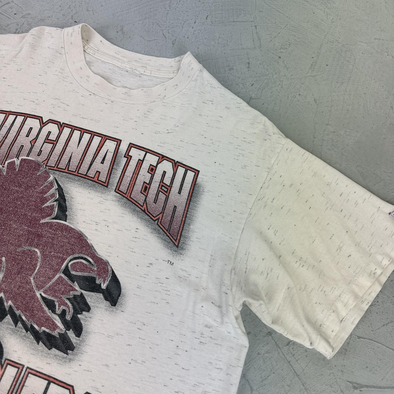 Virginia Tech 90s vintage White T-shirt - Large