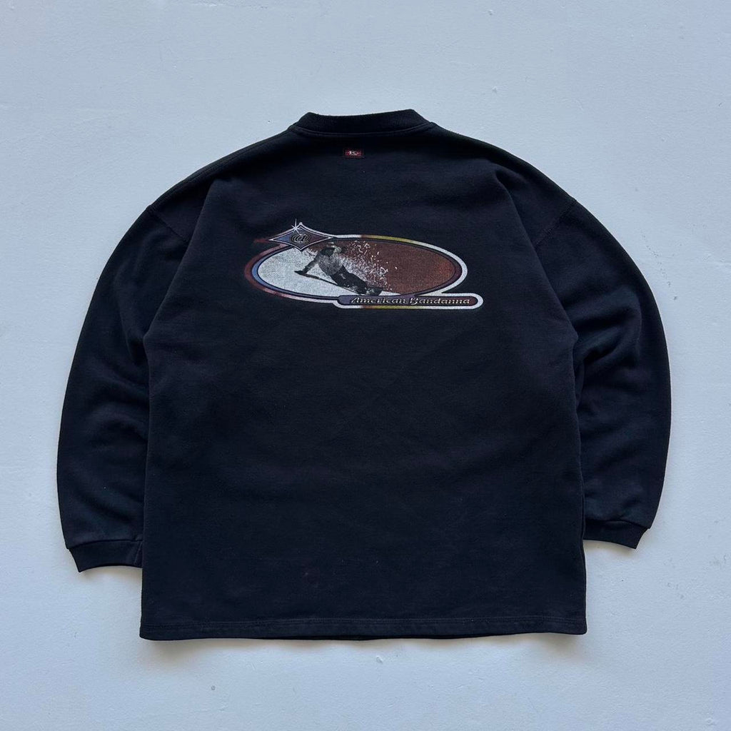 Black Anba Snowboarding 90’s Vintage Graphic Sweatshirt - Medium