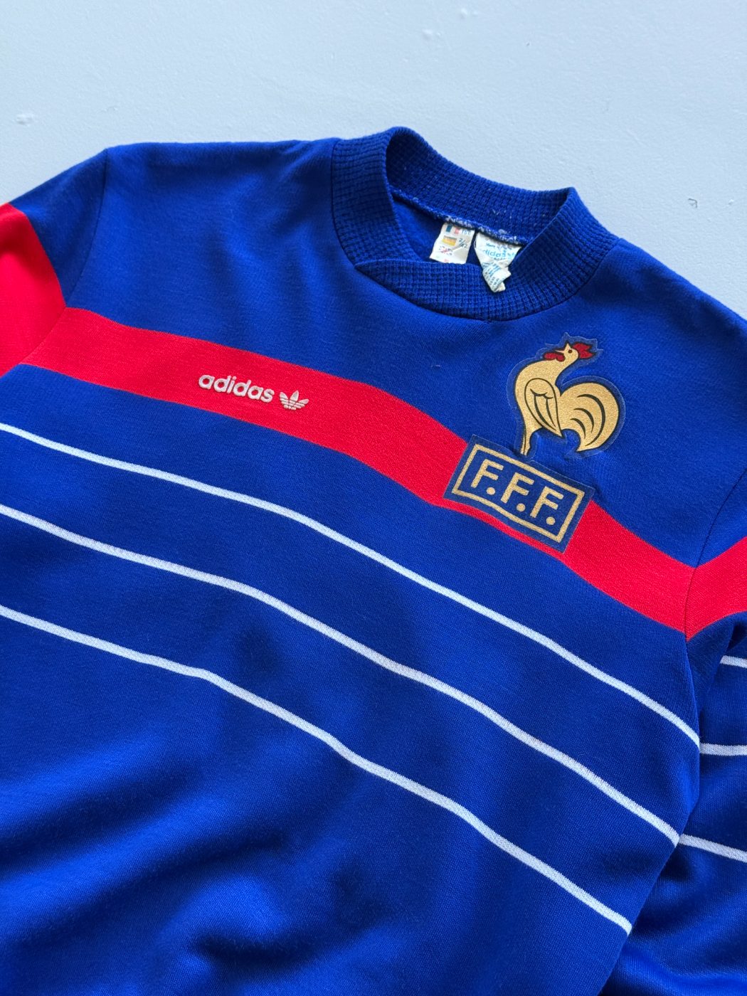 Adidas France F.F.F. Made in France 90's Vintage Football Sweatshirt - XS/S