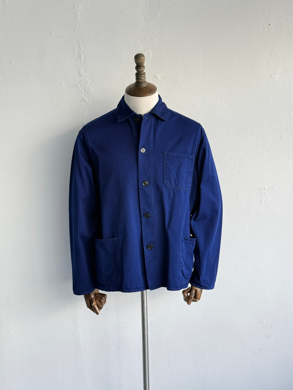 Blue French 1960's Vintage Workwear Chore Jacket CH493 - Medium