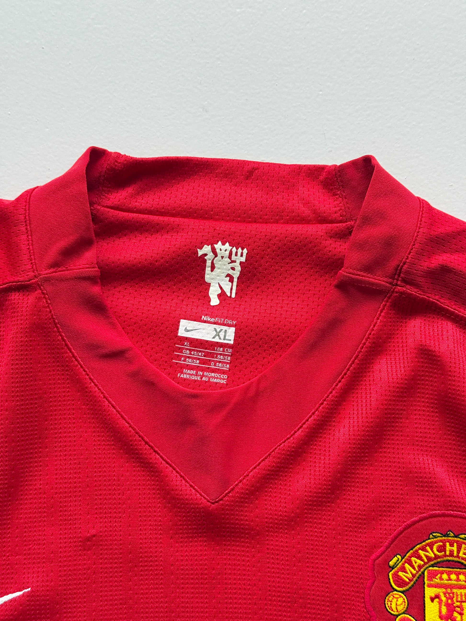 Nike Manchester United Tevez #32 07/08 Home Football Shirt - XL