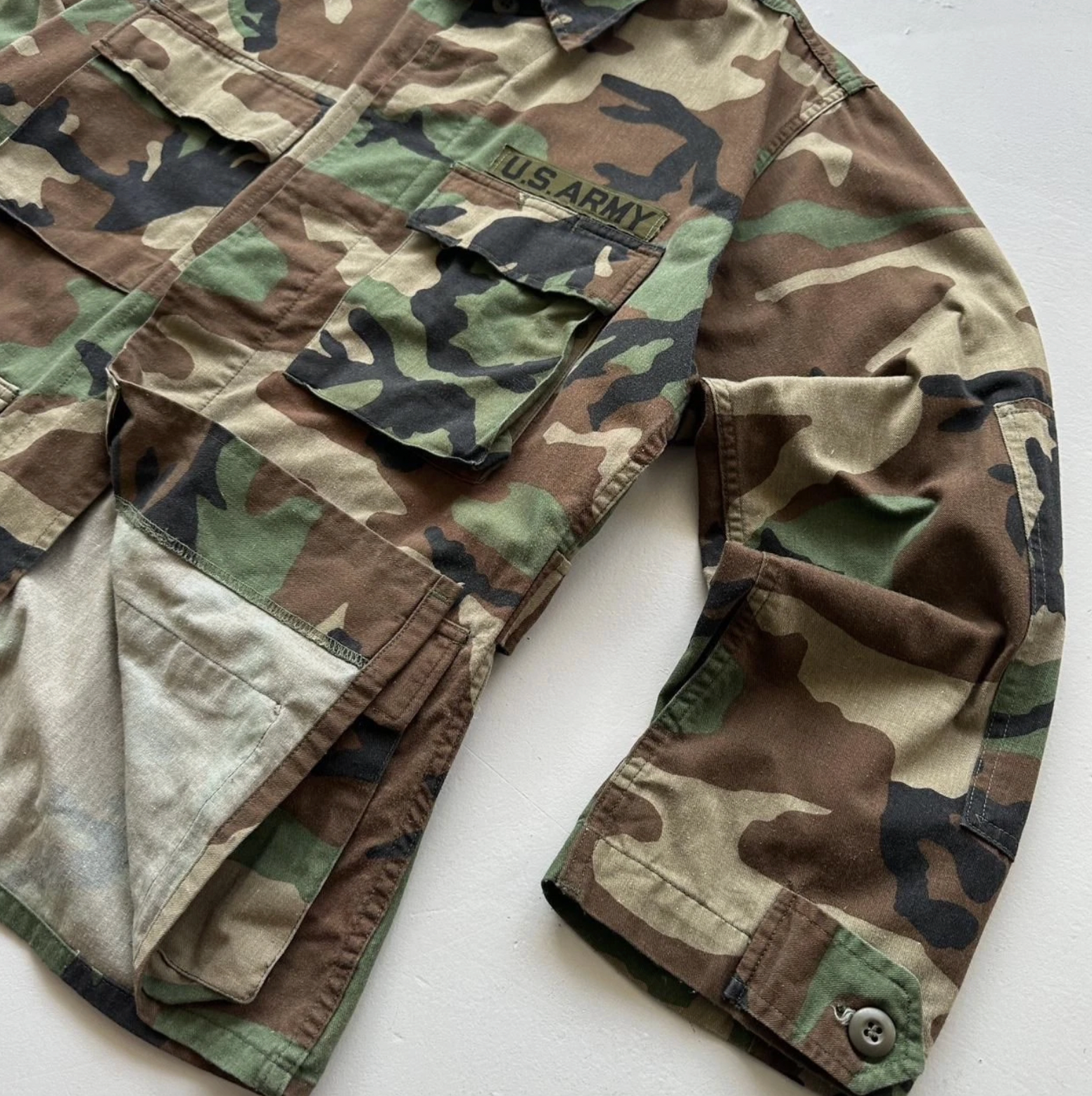 Camouflage US Army 80s/90s Vintage Shirt - Medium