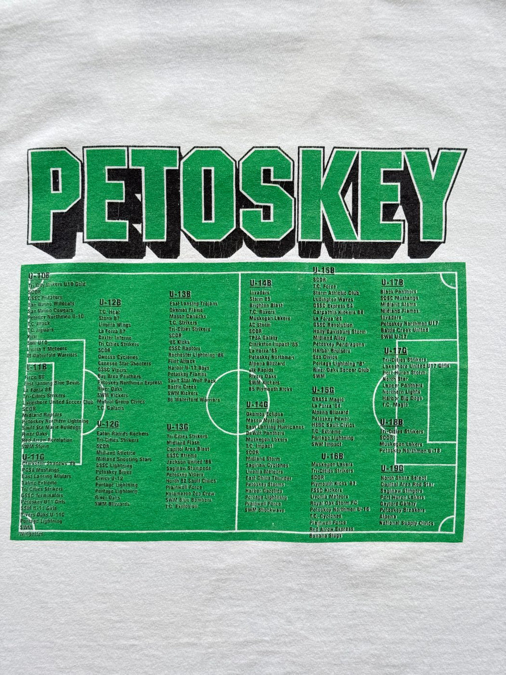 Lee Petoskey '99 Soccer Tournament Vintage Graphic T-Shirt - XXXL