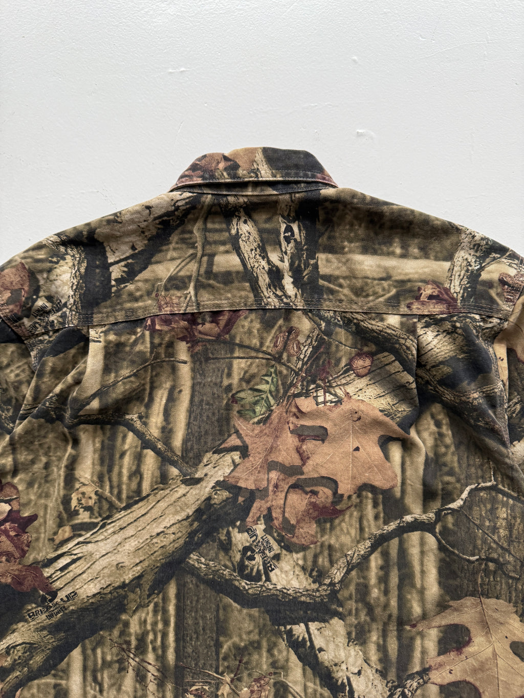 Green Real Tree Camo Russell Outdoors 90's Vintage Long Sleeve Shirt - Medium