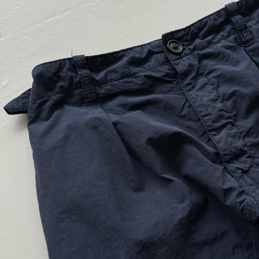 Navy Blue Kestin Luss Pant Modern Nylon Cargo Trousers - W28 x L29