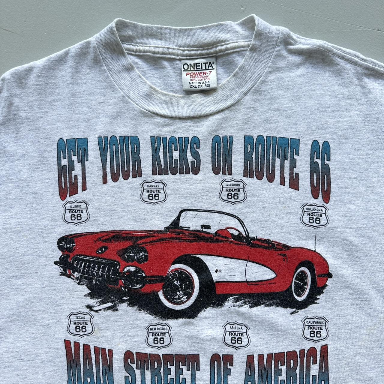 Grey Route 66 Vintage T-shirt - 2XL