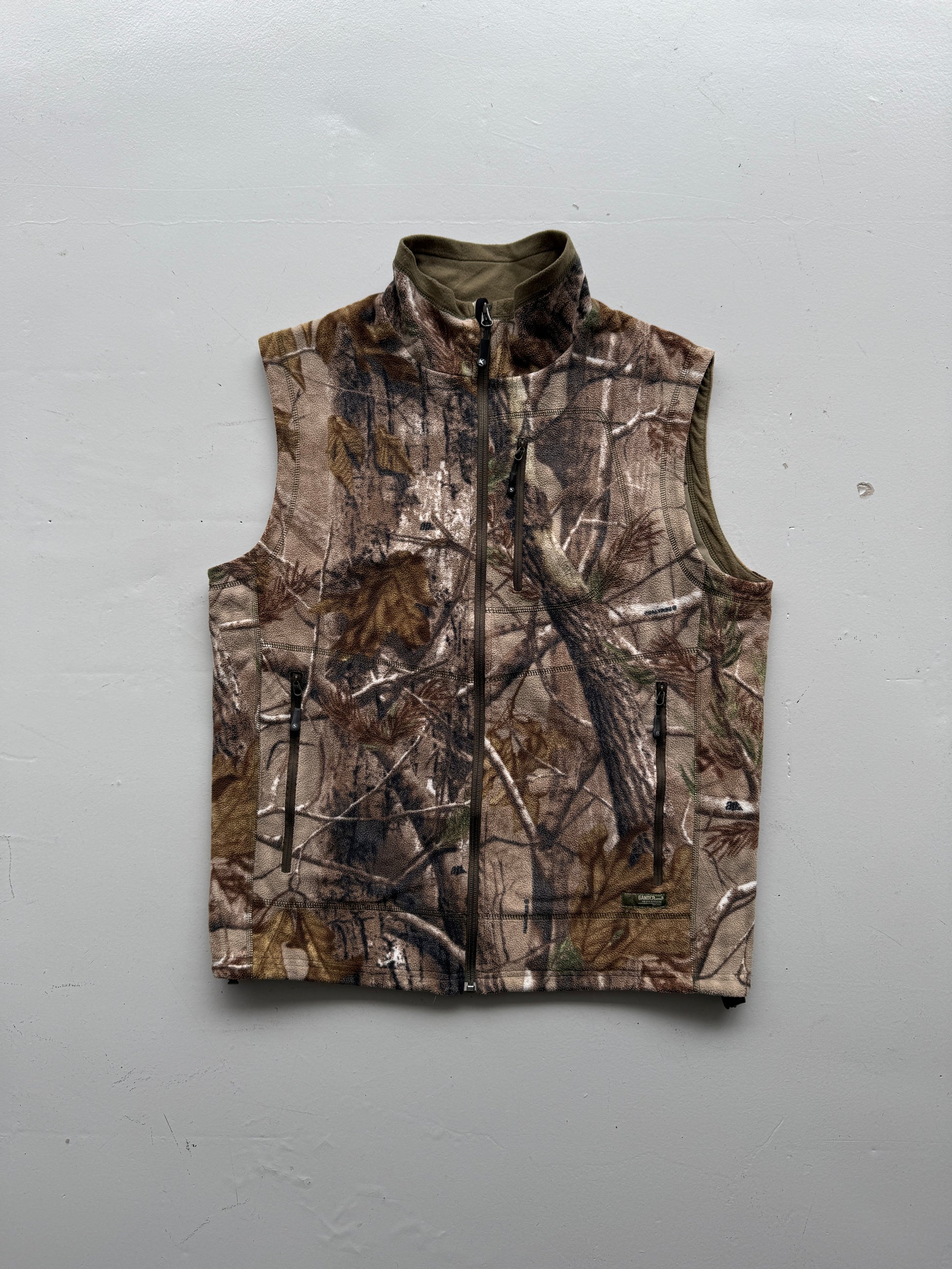Real Tree Camo Vintage 90's Fleece Vest - Medium
