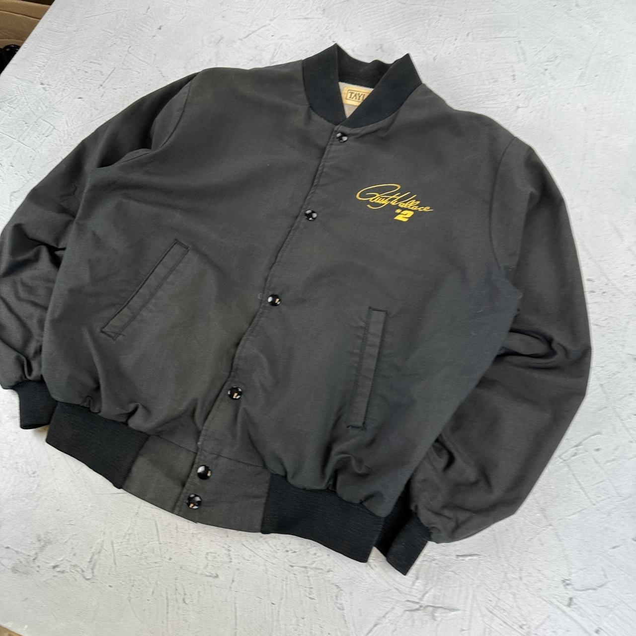 NASCAR 90s vintage black bomber jacket - Medium