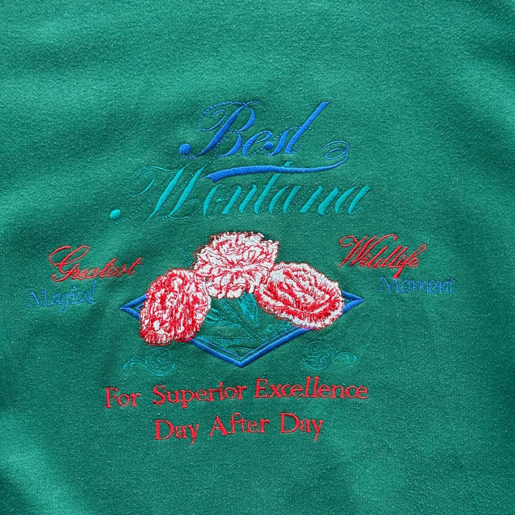 Green Best Montana 90’s Vintage Graphic Sweatshirt - XL
