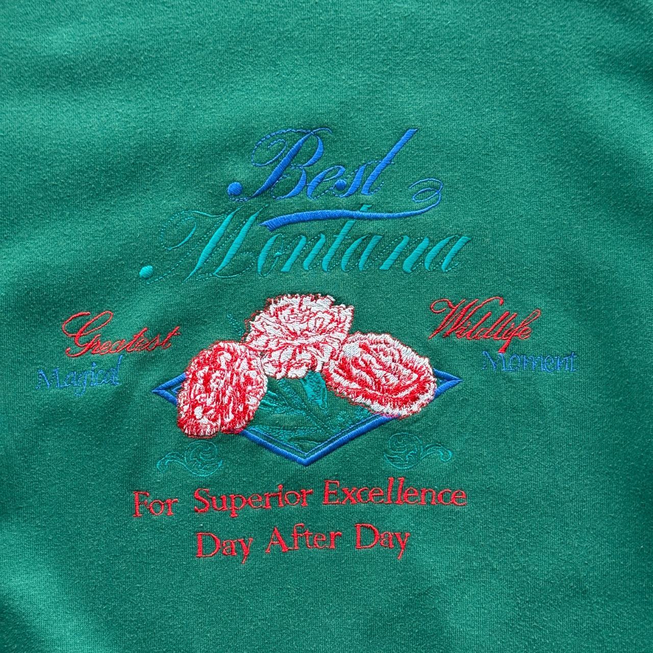 Green Best Montana 90’s Vintage Graphic Sweatshirt - XL