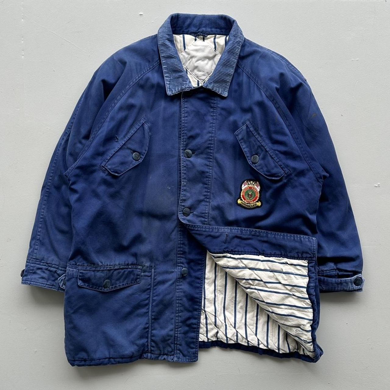 Vintage Blue Wrangler 70s/80s Padded Chore Jacket - Large