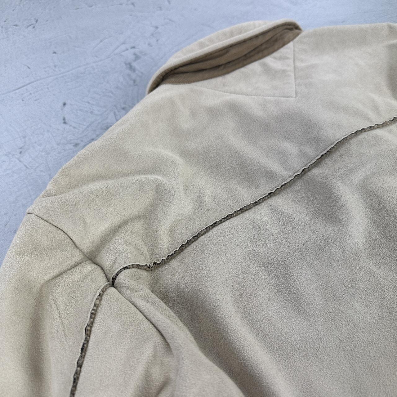Tommy Hilfiger Suede and Sherpa Cream vintage Shirt - Large