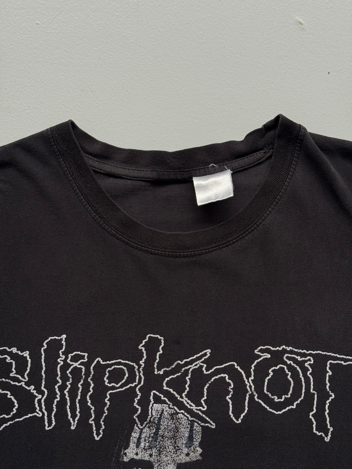Black Slipknot Band Masks 90's Vintage Graphic T-Shirt - Medium
