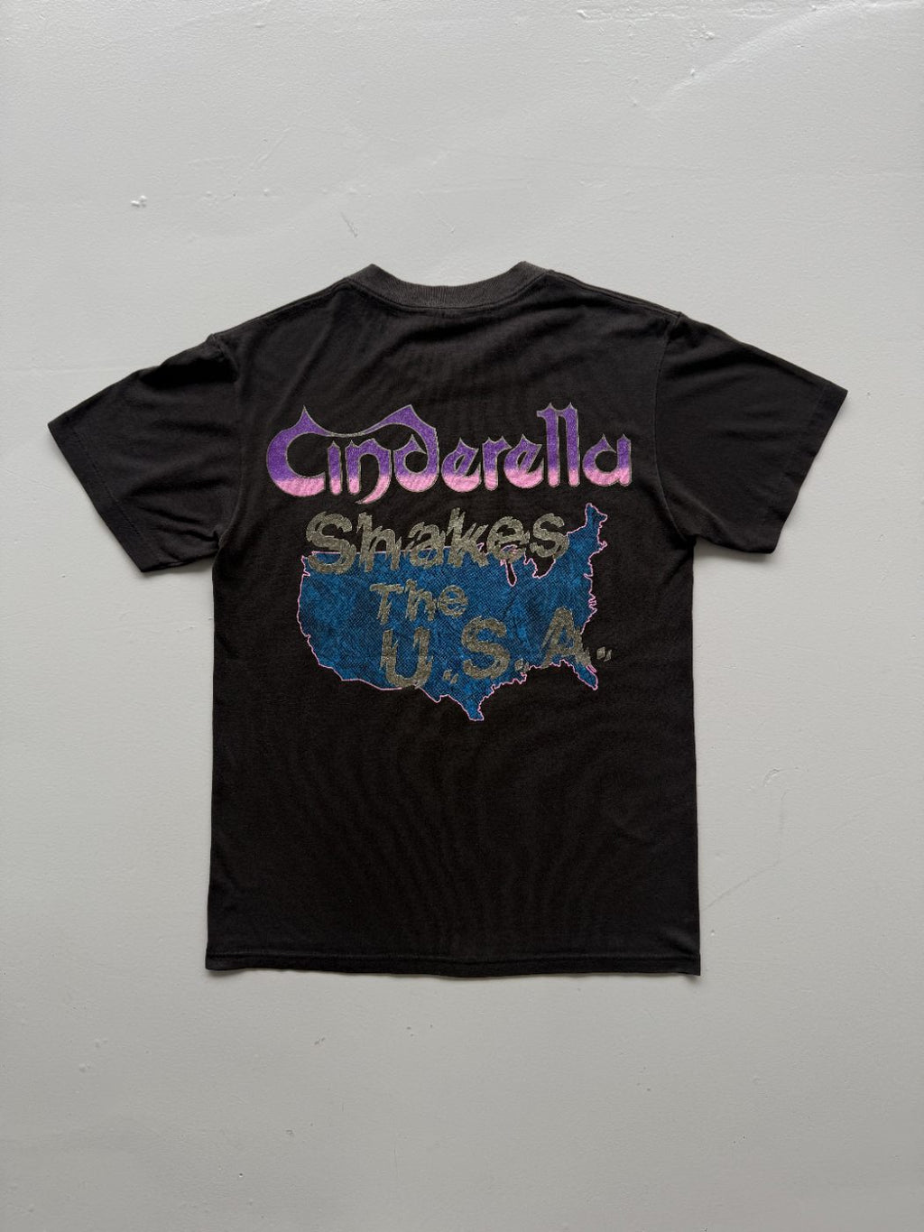 Cinderella Shakes The U.S.A. Single Stitch 80's Vintage Band T-Shirt -Small