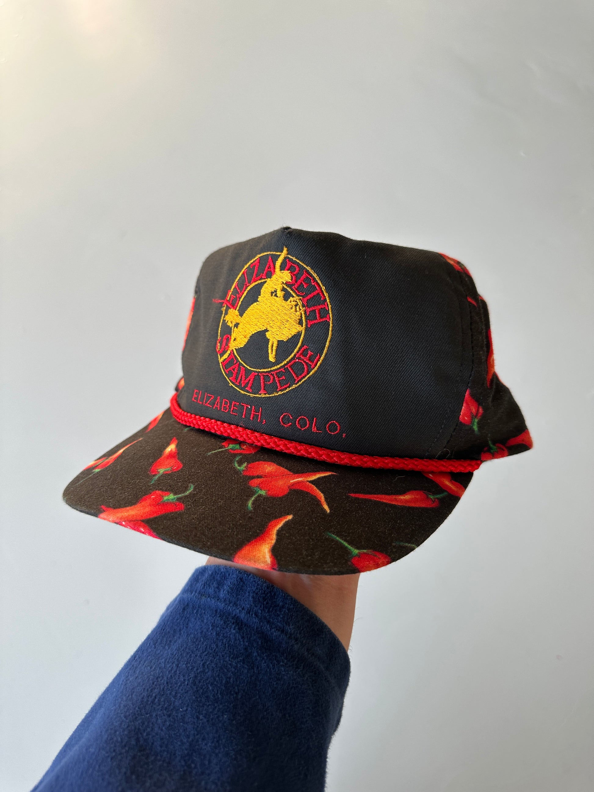 Elizabeth Stampede Chilli Print 90's Vintage Trucker Cap