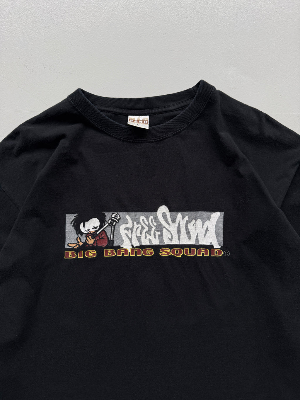 Black Big Bang Squad Vintage Streetwear Hip-Hop Sweatshirt 90's- Large