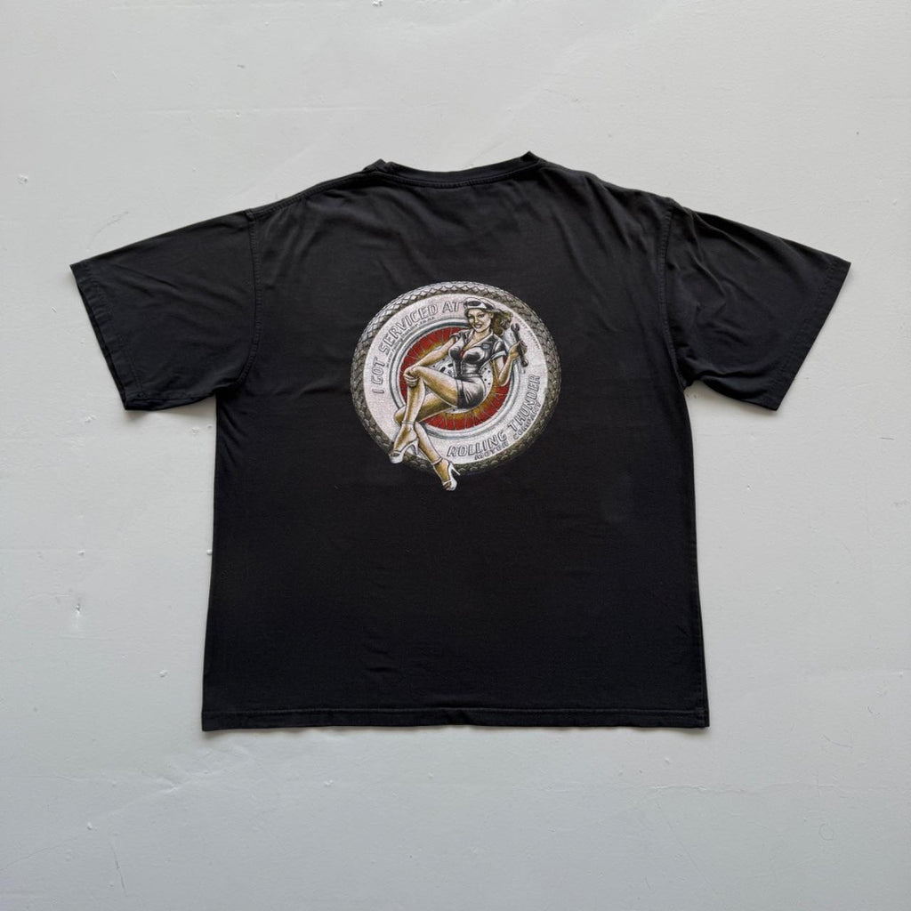 Black JB Automotive 00s Vintage Graphic T-Shirt - XL