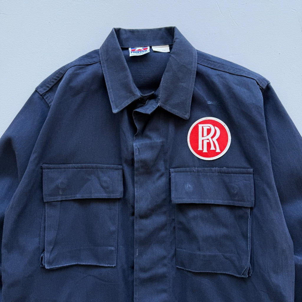 Faded Blue Rolls-Royce 90’s Vintage Chore Jacket - Small