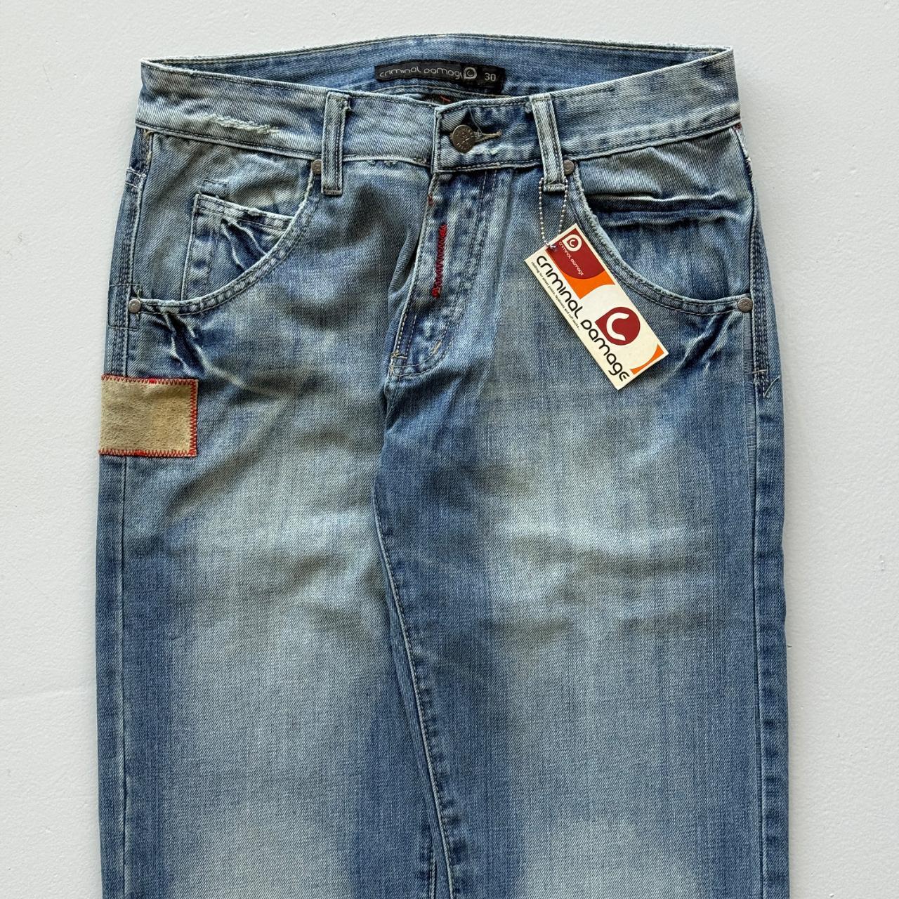 Blue Criminal Damage Denim Y2K Vintage 00s Jeans - 31” x 31”