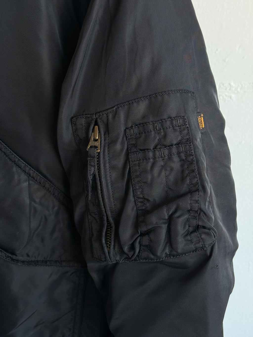 Black Buster 90's Vintage MA-1 Bomber Jacket - XL