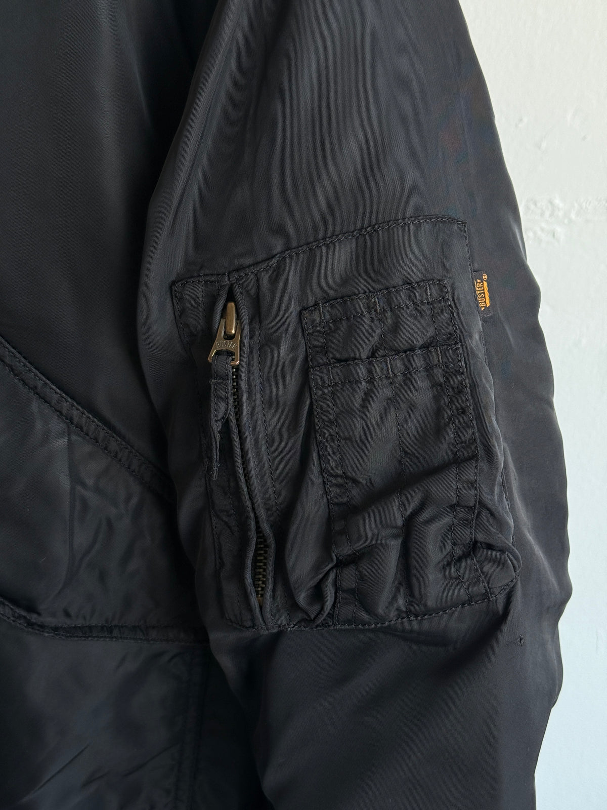 Black Buster 90's Vintage MA-1 Bomber Jacket - XL