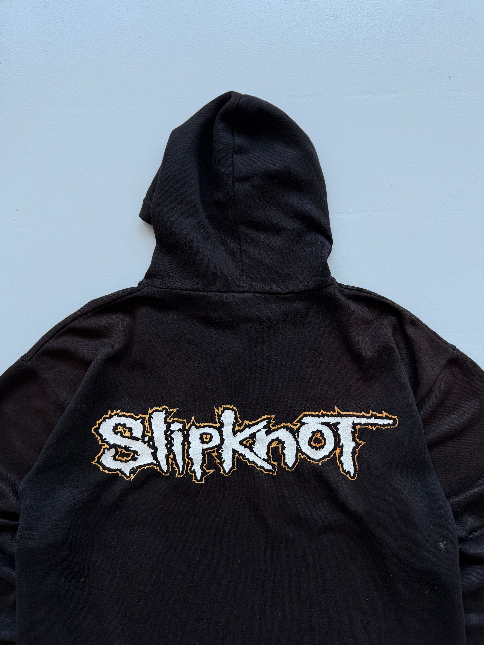 Black Slipknot 00's Vintage 666 Graphic Hoodie Jumper - Small